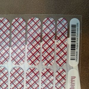 Jamberry nail wraps red and white plaid